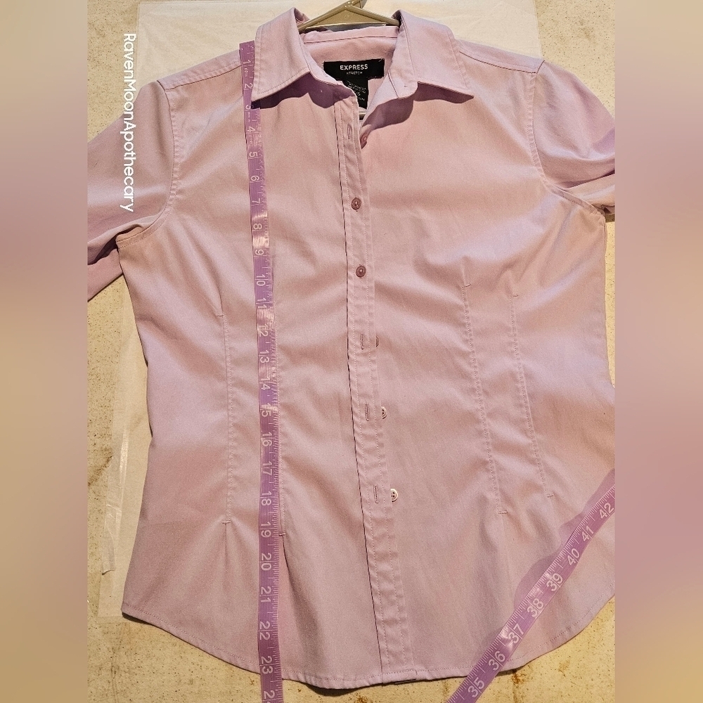 Express Purple Dress Shirt - Picture 7 of 8
